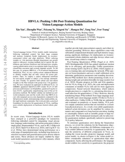 HBVLA: Pushing 1-Bit Post-Training Quantization for Vision-Language-Action Models