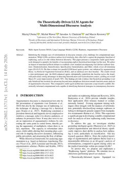 On Theoretically-Driven LLM Agents for Multi-Dimensional Discourse Analysis