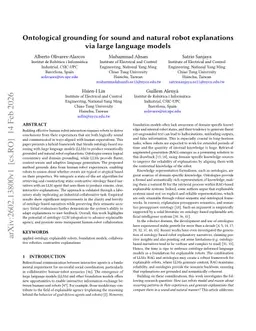 Ontological grounding for sound and natural robot explanations via large language models