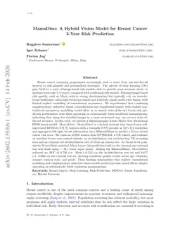 MamaDino: A Hybrid Vision Model for Breast Cancer 3-Year Risk Prediction