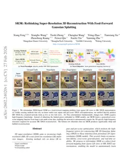 SR3R: Rethinking Super-Resolution 3D Reconstruction With Feed-Forward Gaussian Splatting