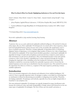What You Read is What You Classify: Highlighting Attributions to Text and Text-Like Inputs