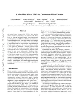 A Mixed Diet Makes DINO An Omnivorous Vision Encoder