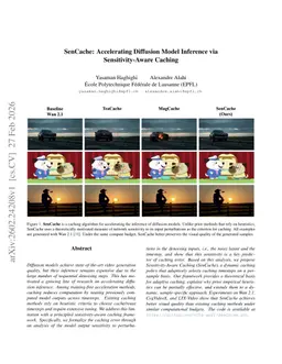 SenCache: Accelerating Diffusion Model Inference via Sensitivity-Aware Caching