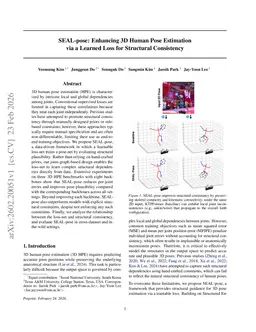SEAL-pose: Enhancing 3D Human Pose Estimation via a Learned Loss for Structural Consistency