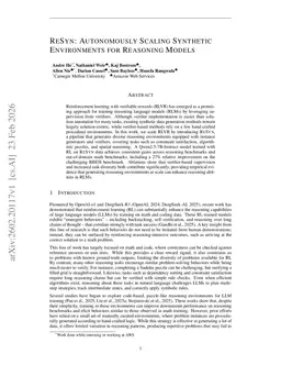 ReSyn: Autonomously Scaling Synthetic Environments for Reasoning Models