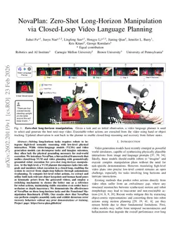 NovaPlan: Zero-Shot Long-Horizon Manipulation via Closed-Loop Video Language Planning