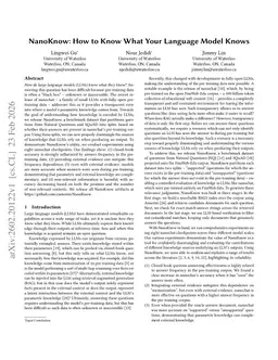 NanoKnow: How to Know What Your Language Model Knows