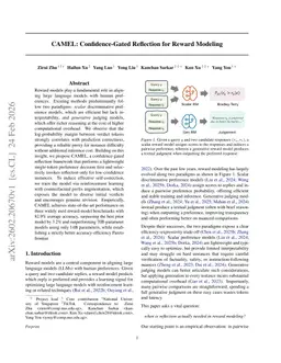 CAMEL: Confidence-Gated Reflection for Reward Modeling