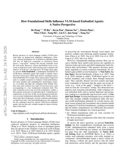 How Foundational Skills Influence VLM-based Embodied Agents:A Native Perspective