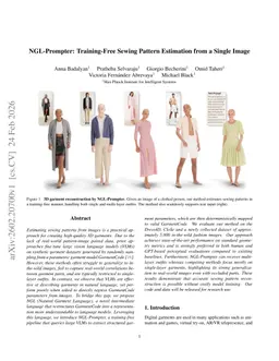 NGL-Prompter: Training-Free Sewing Pattern Estimation from a Single Image