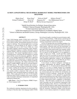 LUMEN: Longitudinal Multi-Modal Radiology Model for Prognosis and Diagnosis