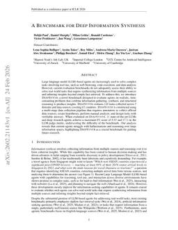 A Benchmark for Deep Information Synthesis