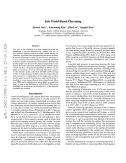 Fair Model-based Clustering