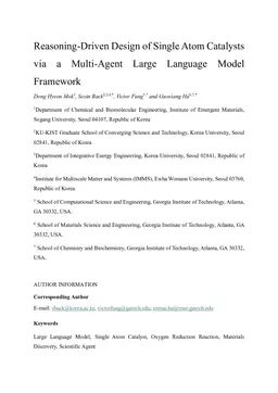 Reasoning-Driven Design of Single Atom Catalysts via a Multi-Agent Large Language Model Framework