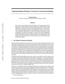 Exploring Human-Machine Coexistence in Symmetrical Reality