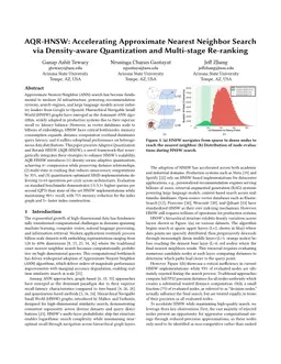 AQR-HNSW: Accelerating Approximate Nearest Neighbor Search via Density-aware Quantization and Multi-stage Re-ranking