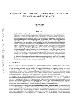 SkyReels-V4: Multi-modal Video-Audio Generation, Inpainting and Editing model