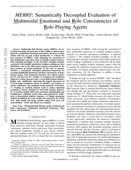 MERRY: Semantically Decoupled Evaluation of Multimodal Emotional and Role Consistencies of Role-Playing Agents