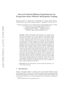 Directed Ordinal Diffusion Regularization for Progression-Aware Diabetic Retinopathy Grading