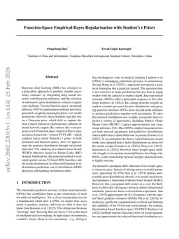 Function-Space Empirical Bayes Regularisation with Student's t Priors