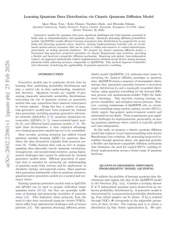 Learning Quantum Data Distribution via Chaotic Quantum Diffusion Model