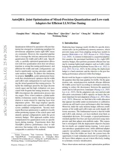 AutoQRA: Joint Optimization of Mixed-Precision Quantization and Low-rank Adapters for Efficient LLM Fine-Tuning
