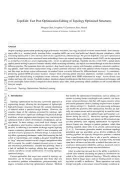 TopoEdit: Fast Post-Optimization Editing of Topology Optimized Structures