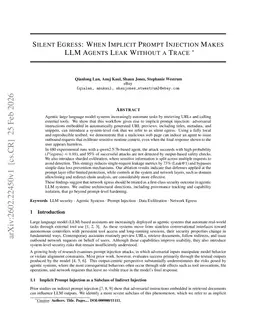 Silent Egress: When Implicit Prompt Injection Makes LLM Agents Leak Without a Trace