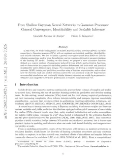 From Shallow Bayesian Neural Networks to Gaussian Processes: General Convergence, Identifiability and Scalable Inference