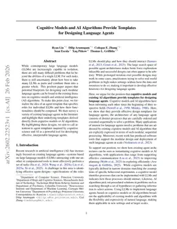 Cognitive Models and AI Algorithms Provide Templates for Designing Language Agents