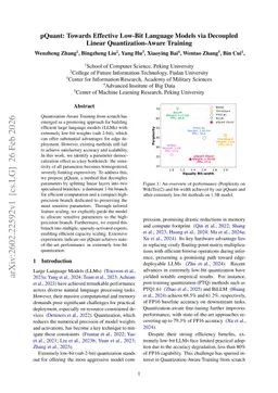pQuant: Towards Effective Low-Bit Language Models via Decoupled Linear Quantization-Aware Training