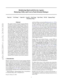 Reinforcing Real-world Service Agents: Balancing Utility and Cost in Task-oriented Dialogue