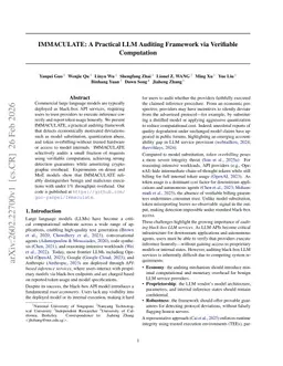 IMMACULATE: A Practical LLM Auditing Framework via Verifiable Computation