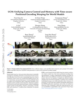 UCM: Unifying Camera Control and Memory with Time-aware Positional Encoding Warping for World Models
