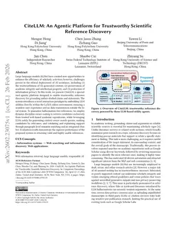 CiteLLM: An Agentic Platform for Trustworthy Scientific Reference Discovery