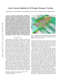 Latent Gaussian Splatting for 4D Panoptic Occupancy Tracking