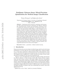 FairQuant: Fairness-Aware Mixed-Precision Quantization for Medical Image Classification