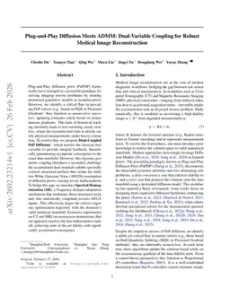 Plug-and-Play Diffusion Meets ADMM: Dual-Variable Coupling for Robust Medical Image Reconstruction
