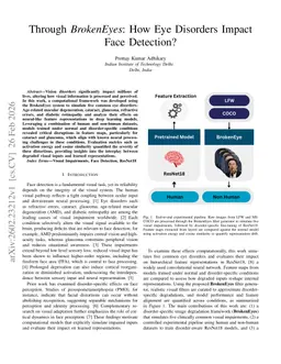 Through BrokenEyes: How Eye Disorders Impact Face Detection?