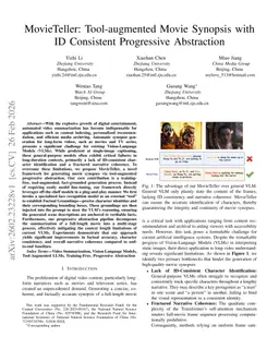 MovieTeller: Tool-augmented Movie Synopsis with ID Consistent Progressive Abstraction