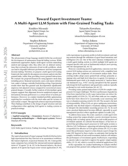 Toward Expert Investment Teams:A Multi-Agent LLM System with Fine-Grained Trading Tasks