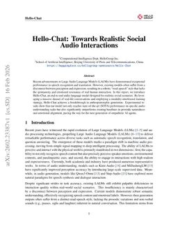 Hello-Chat: Towards Realistic Social Audio Interactions