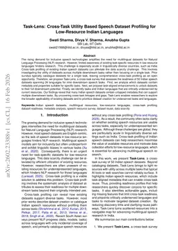 Task-Lens: Cross-Task Utility Based Speech Dataset Profiling for Low-Resource Indian Languages