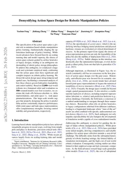 Demystifying Action Space Design for Robotic Manipulation Policies