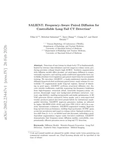 SALIENT: Frequency-Aware Paired Diffusion for Controllable Long-Tail CT Detection