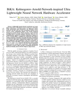 BiKA: Kolmogorov-Arnold-Network-inspired Ultra Lightweight Neural Network Hardware Accelerator