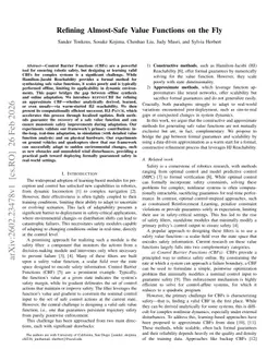 Refining Almost-Safe Value Functions on the Fly