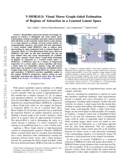 V-MORALS: Visual Morse Graph-Aided Estimation of Regions of Attraction in a Learned Latent Space