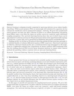 Neural Operators Can Discover Functional Clusters